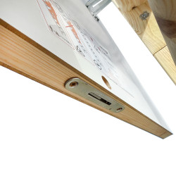 Drewniane schody strychowe EKO-line 120x80 26mm H280 cm