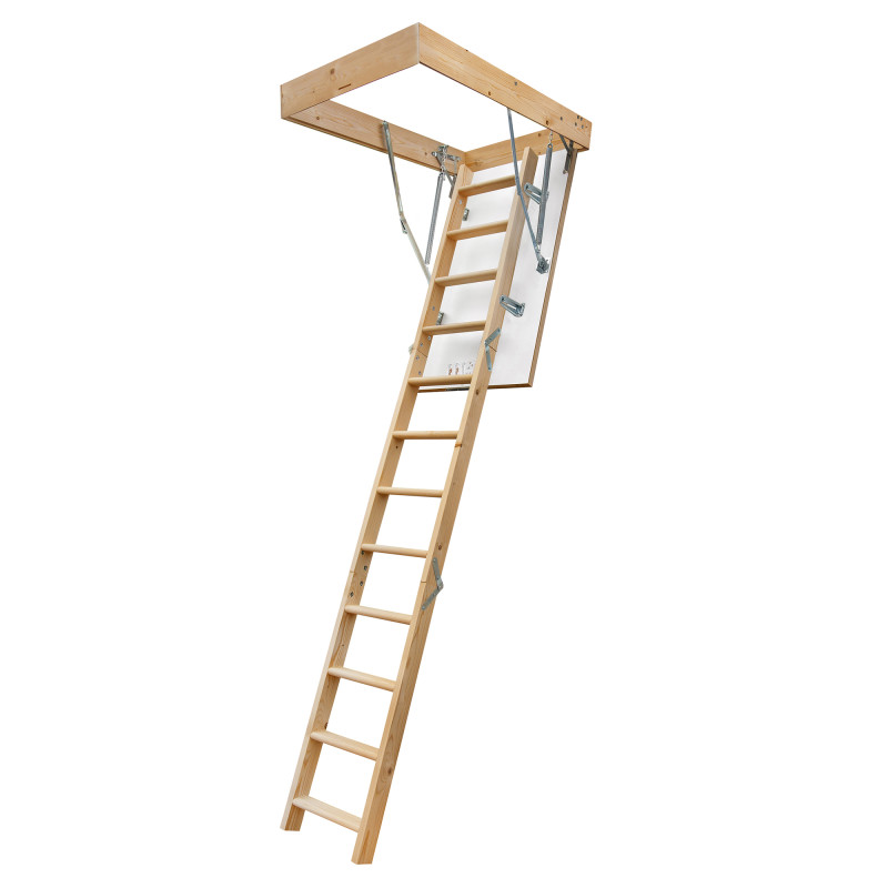 Drewniane schody strychowe...