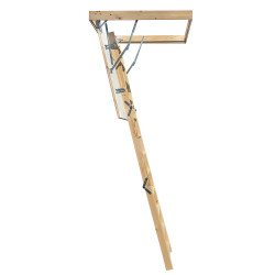 Drewniane schody strychowe EKO-line 120x60 26mm H280 cm