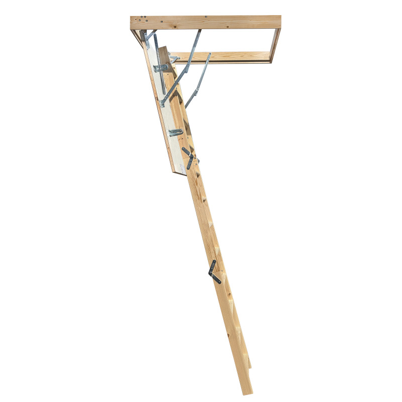 Drewniane schody strychowe EKO-line 120x60 26mm H280 cm