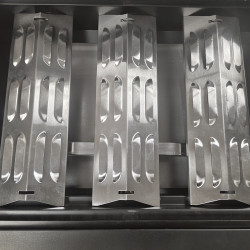 Grill gazowy HEATWAVE 3+1 LED żeliwny ruszt 11.9kW ogrodowy 113,4×49,2×109,4 cm