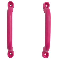Uchwyty Różowe 2 sztuki do domków drewnianych na plac zabaw do wspinaczki 245 mm