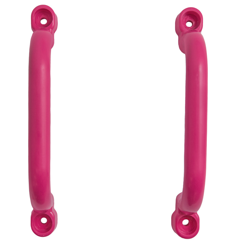 Uchwyty Różowe 2 sztuki do domków drewnianych na plac zabaw do wspinaczki 245 mm