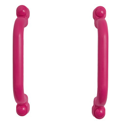 Uchwyty Różowe 2 sztuki do domków drewnianych na plac zabaw do wspinaczki 245 mm