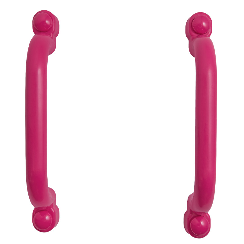 Uchwyty Różowe 2 sztuki do domków drewnianych na plac zabaw do wspinaczki 245 mm