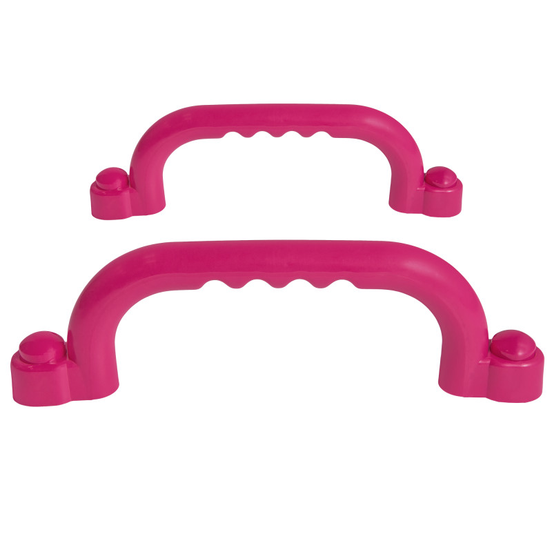 Uchwyty Różowe 2 sztuki do domków drewnianych na plac zabaw do wspinaczki 245 mm