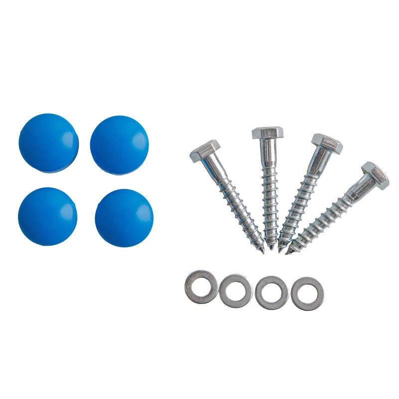 Uchwyty Błękitne 2 sztuki do domków drewnianych na plac zabaw do wspinaczki 245 mm