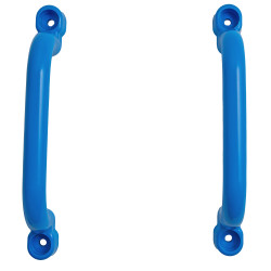 Uchwyty Błękitne 2 sztuki do domków drewnianych na plac zabaw do wspinaczki 245 mm