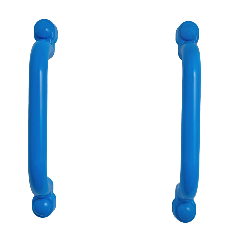 Uchwyty Błękitne 2 sztuki do domków drewnianych na plac zabaw do wspinaczki 245 mm