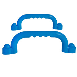 Uchwyty Błękitne 2 sztuki do domków drewnianych na plac zabaw do wspinaczki 245 mm