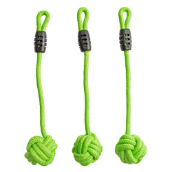 Tor przeszkód NINJA dla dzieci lina 10m zestaw Slackline zielony 7 przeszkód