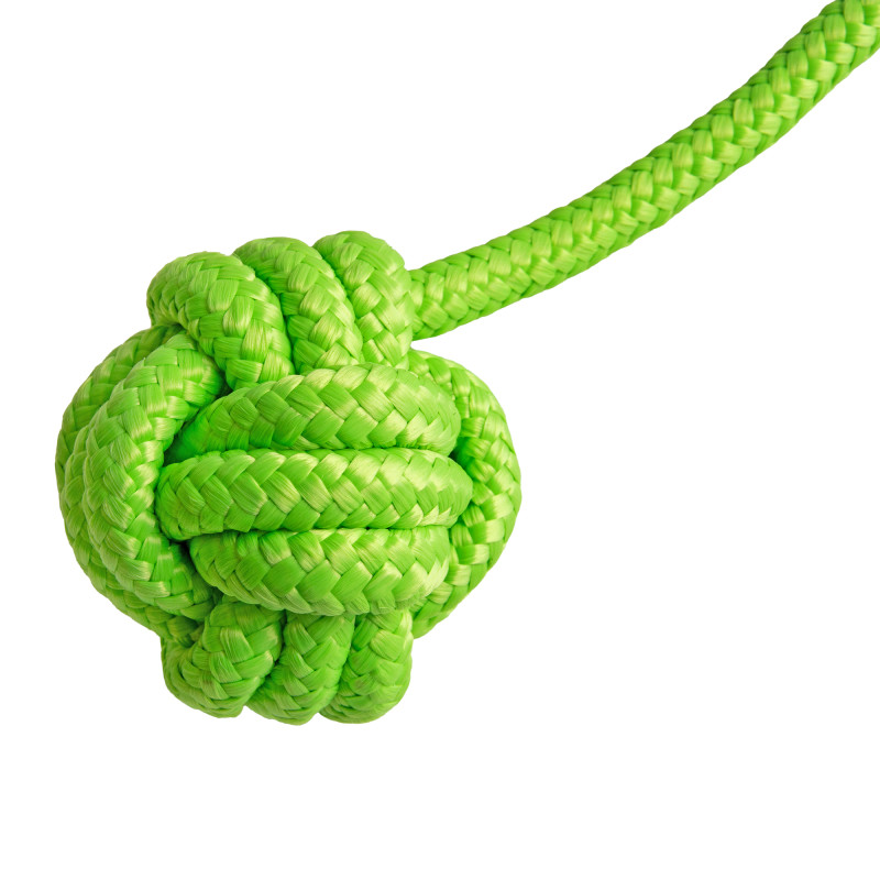 Tor przeszkód NINJA dla dzieci lina 10m zestaw Slackline zielony 7 przeszkód 200 kg