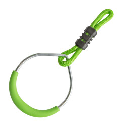 Tor przeszkód NINJA dla dzieci lina 10m zestaw Slackline zielony 7 przeszkód 200 kg