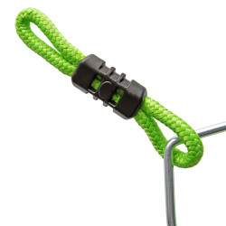 Tor przeszkód NINJA dla dzieci lina 10m zestaw Slackline zielony 7 przeszkód 200 kg