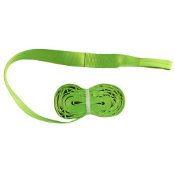 Tor przeszkód NINJA dla dzieci lina 10m zestaw Slackline zielony 7 przeszkód 200 kg