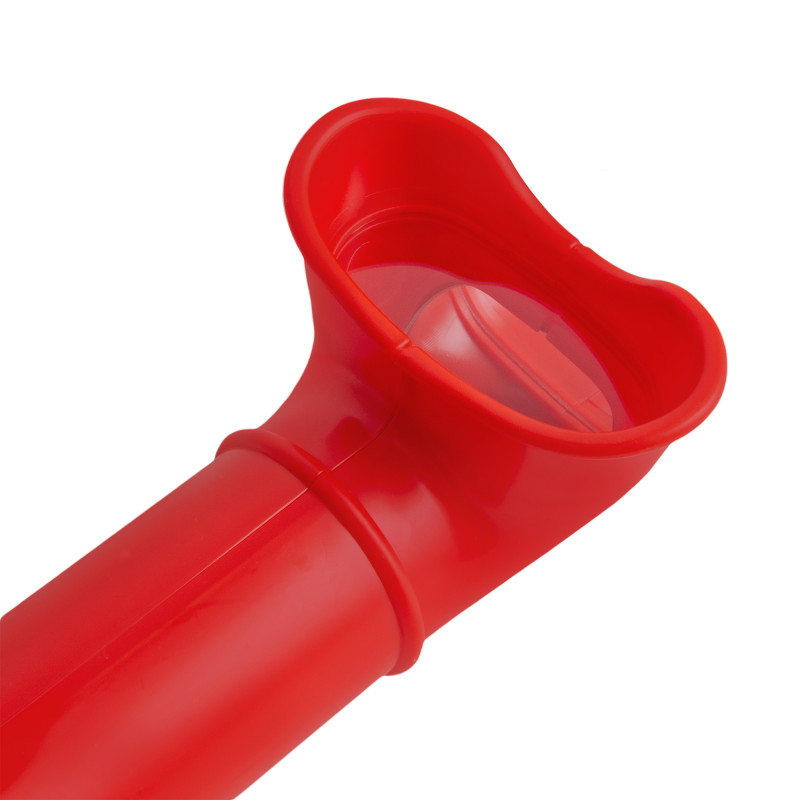 Peryskop czerwono-szary 38,5 cm na plac zabaw do domków drewnianych dla dzieci