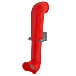 Peryskop czerwono-szary 38,5 cm na plac zabaw do domków drewnianych dla dzieci