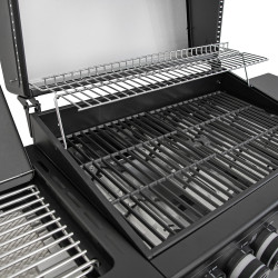 Grill gazowy HEATWAVE 4+1 LED żeliwny ruszt 13.7kW ogrodowy 123,4×49,2×109,4 cm