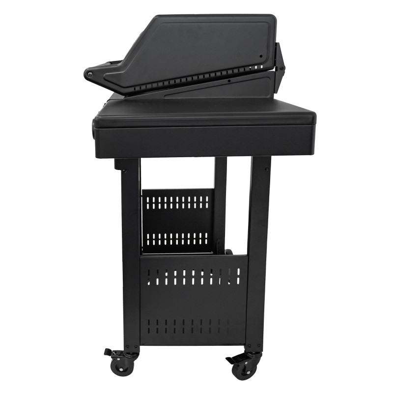 Grill gazowy HEATWAVE 4+1 LED żeliwny ruszt 13.7kW ogrodowy 123,4×49,2×109,4 cm