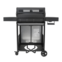 Grill gazowy HEATWAVE 4+1 LED żeliwny ruszt 13.7kW ogrodowy 123,4×49,2×109,4 cm