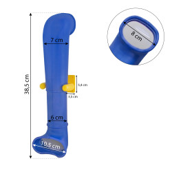 Peryskop niebiesko-żółty 38,5 cm na plac zabaw do domków drewnianych dla dzieci