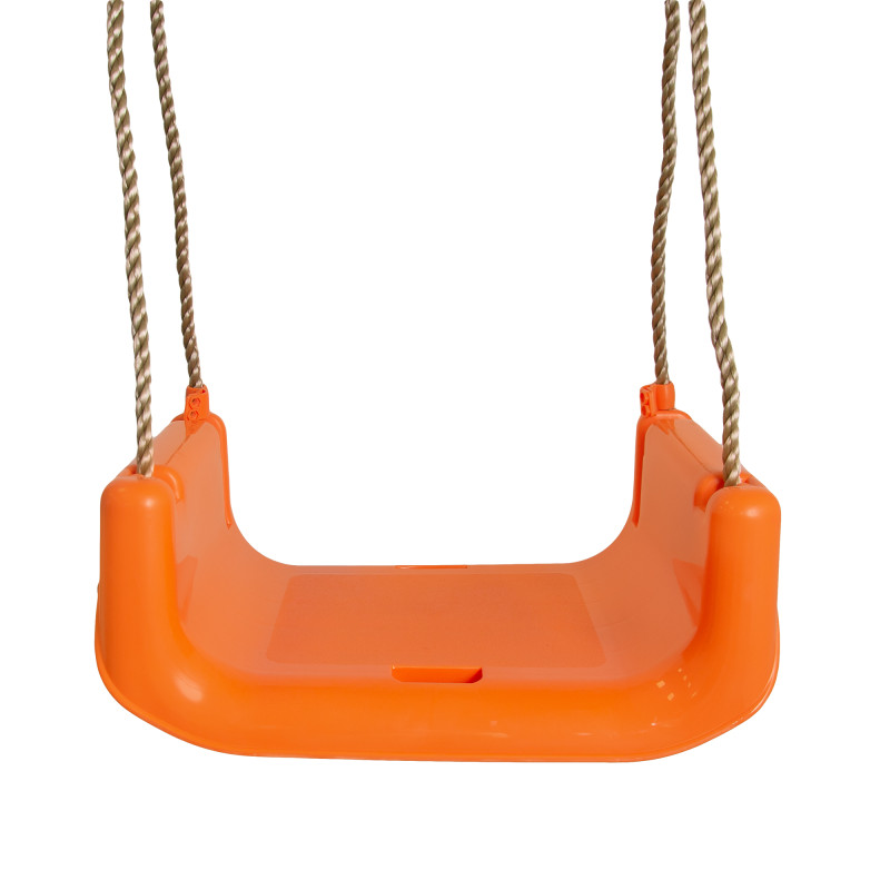 Huśtawka BRIZO 3w1 pomarańczowo-limonkowe siedzisko kubełkowe