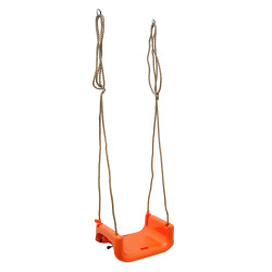 Huśtawka BRIZO 3w1 pomarańczowo-limonkowe siedzisko kubełkowe