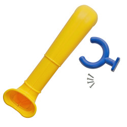 Peryskop żółto-niebieski 38,5 cm na plac zabaw do domków drewnianych dla dzieci