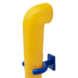 Peryskop żółto-niebieski 38,5 cm na plac zabaw do domków drewnianych dla dzieci