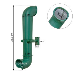 Peryskop ciemnozielony 38,5 cm na plac zabaw do domków drewnianych dla dzieci