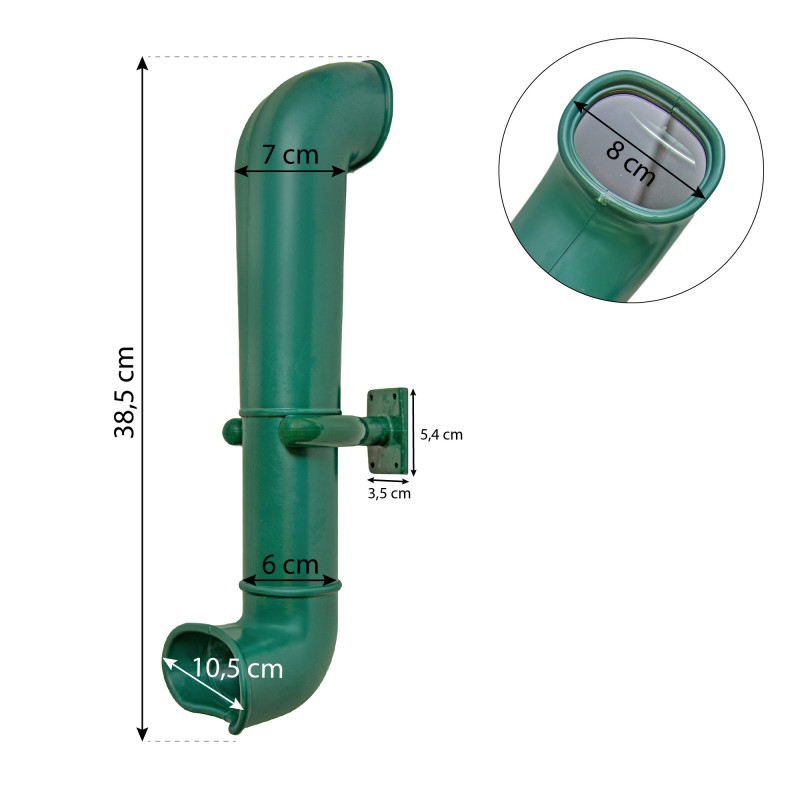 Peryskop ciemnozielony 38,5 cm na plac zabaw do domków drewnianych dla dzieci