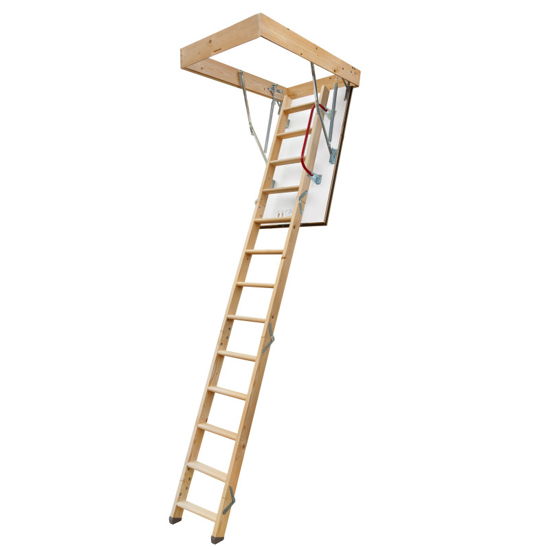 Drewniane schody strychowe...