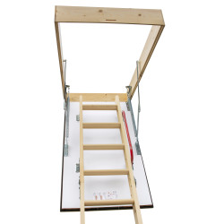 Drewniane schody strychowe GREENLINE 120x90 H-310 35mm