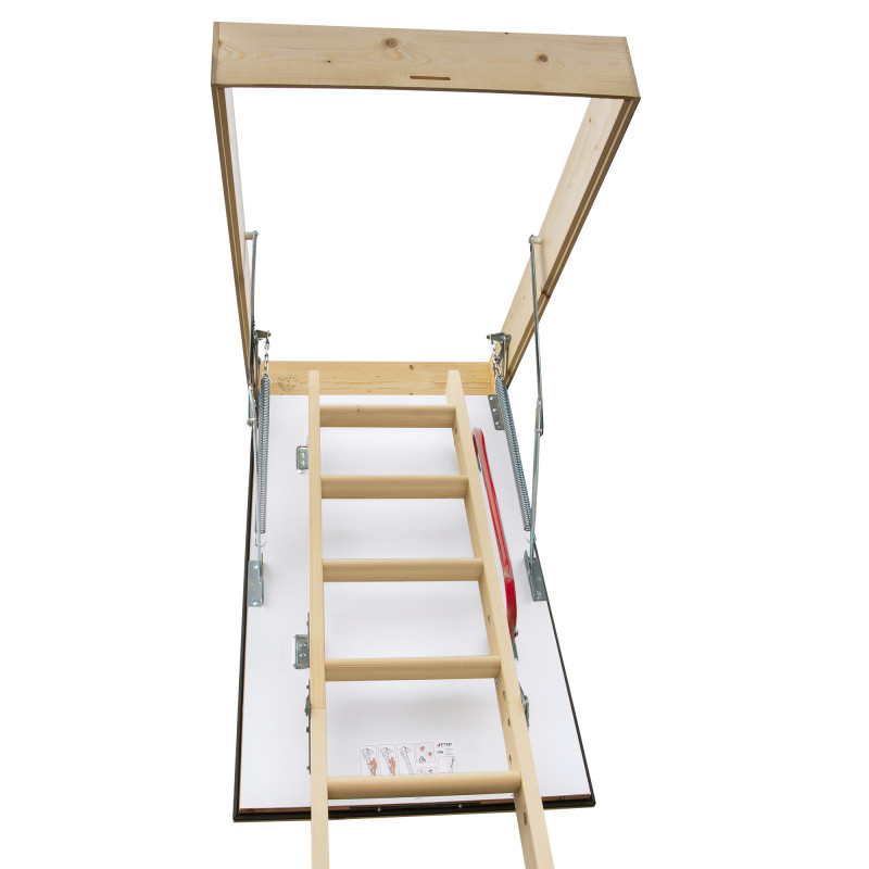 Drewniane schody strychowe GREENLINE 120x90 H-310 35mm