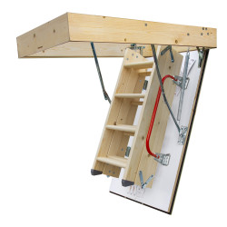 Drewniane schody strychowe GREENLINE 120x90 H-310 35mm
