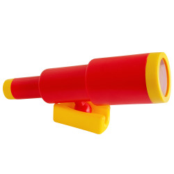 Teleskop czerwono żółty dla dzieci 28,5 cm na plac zabaw