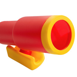 Teleskop czerwono żółty dla dzieci 28,5 cm na plac zabaw