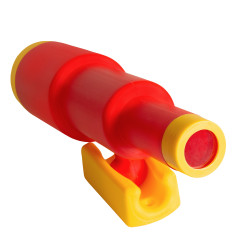 Teleskop czerwono żółty dla dzieci 28,5 cm na plac zabaw