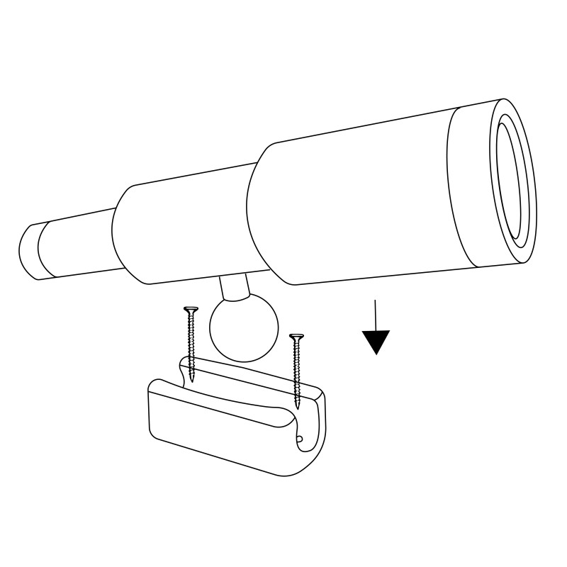 Teleskop zielono-żółty dla dzieci 28,5 cm na plac zabaw