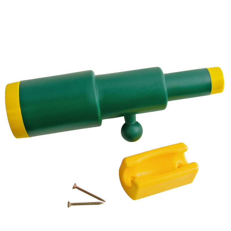 Teleskop zielono-żółty dla dzieci 28,5 cm na plac zabaw