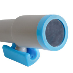 Teleskop szaro-niebieski dla dzieci 28,5 cm na plac zabaw