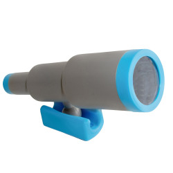 Teleskop szaro-niebieski dla dzieci 28,5 cm na plac zabaw