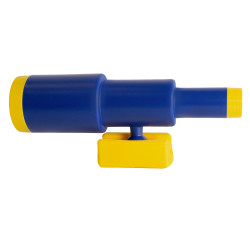 Teleskop granatowo-żółty dla dzieci 28,5 cm na plac zabaw