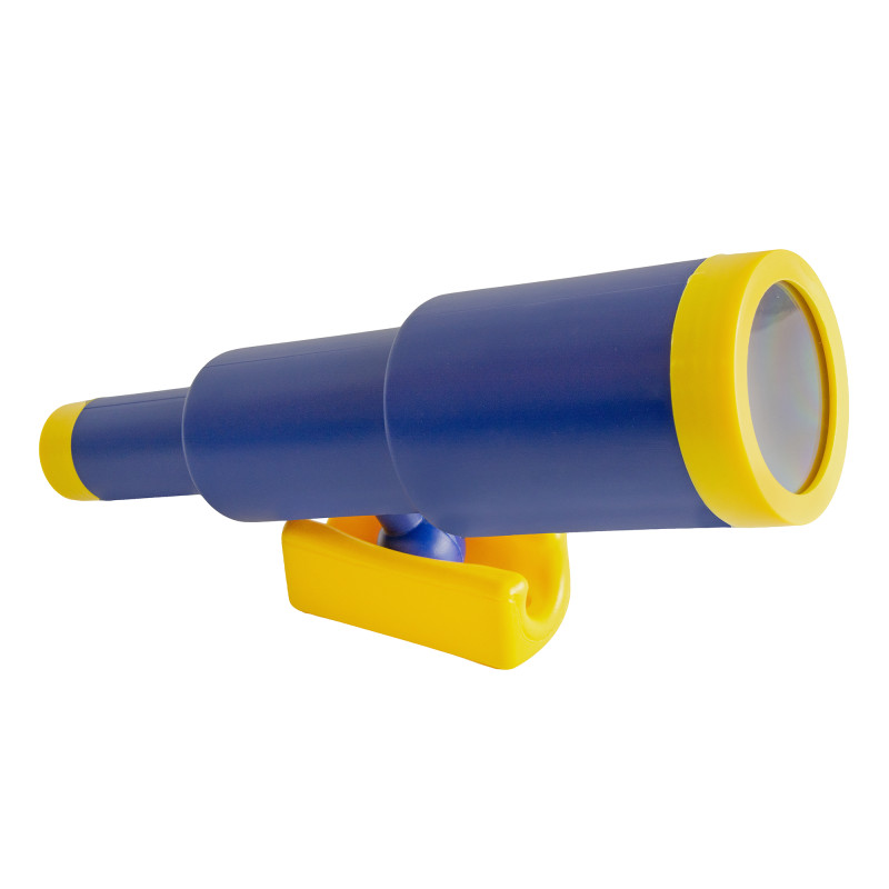 Teleskop granatowo-żółty dla dzieci 28,5 cm na plac zabaw