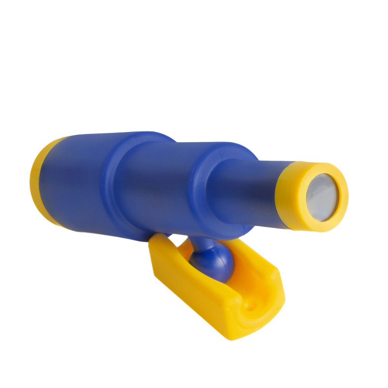 Teleskop granatowo-żółty dla dzieci 28,5 cm na plac zabaw