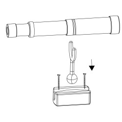 Teleskop szaro-niebieski dla dzieci 29,5 cm z funkcją zoom na plac zabaw