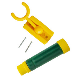 Teleskop ciemnozielono-żółty dla dzieci 29,5 cm z funkcją zoom na plac zabaw