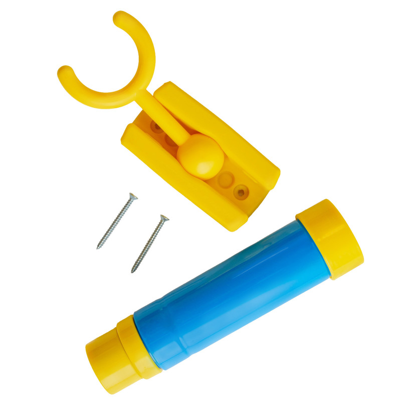 Teleskop niebiesko-żółty dla dzieci 29,5 cm z funkcją zoom na plac zabaw