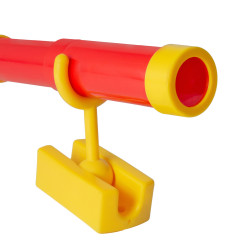 Teleskop czerwono-żółty dla dzieci 29,5 cm z funkcją zoom na plac zabaw