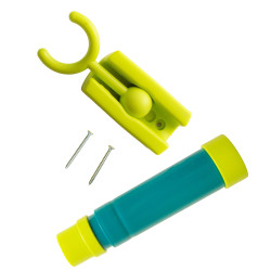 Teleskop turkusowo-limonkowy dla dzieci 29,5 cm z funkcją zoom na plac zabaw